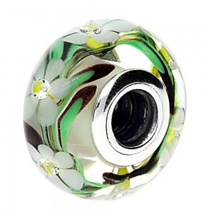 Pandora Beads Murano Glass Multi Coloured Floral Charm
