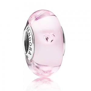 Pandora Beads Murano Glass Pink Pink Charm
