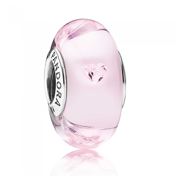 Pandora Beads Murano Glass Pink Pink Charm