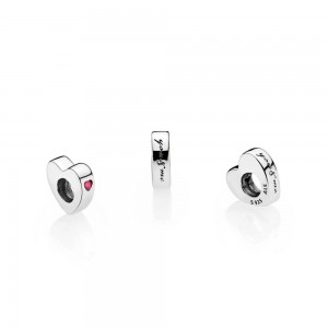 Pandora Spacers Two Hearts Pave CZ G897