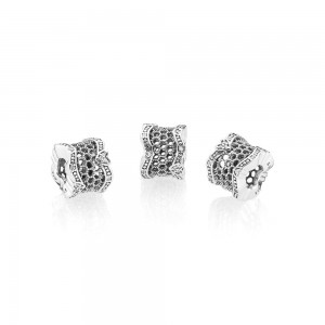Pandora Charm Lace of Love Spacer Clear CZ
