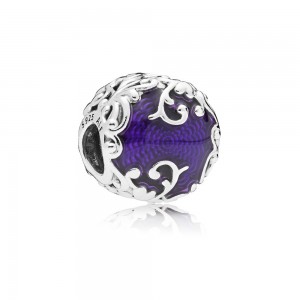 Pandora Charm Regal Beauty Purple Enamel
