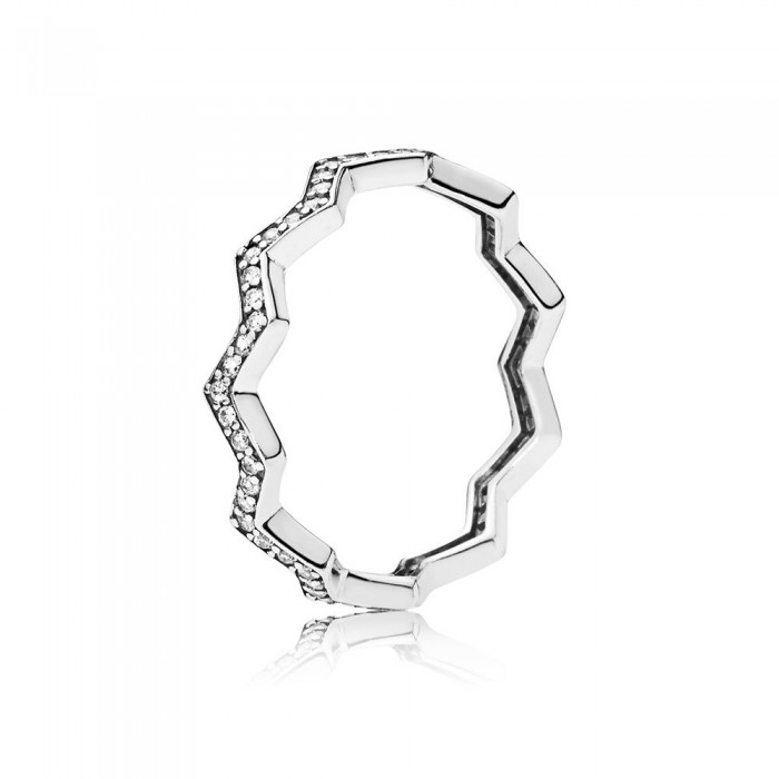 Pandora Ring Shimme Zigzag Clear CZ