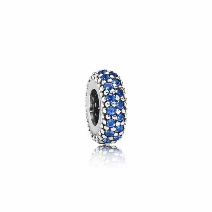 Pandora Charm Inspiration Within Spacer Blue Crystal