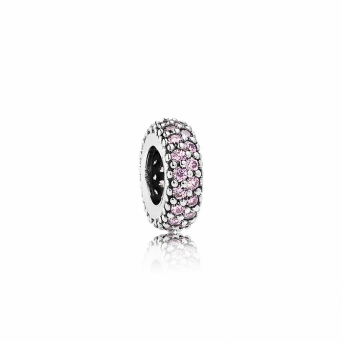 Pandora Charm Inspiration Within Spacer Pink CZ