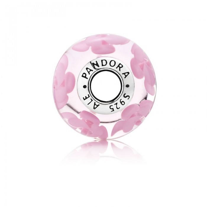 Pandora Charm Nostalgic Rose Murano Glass