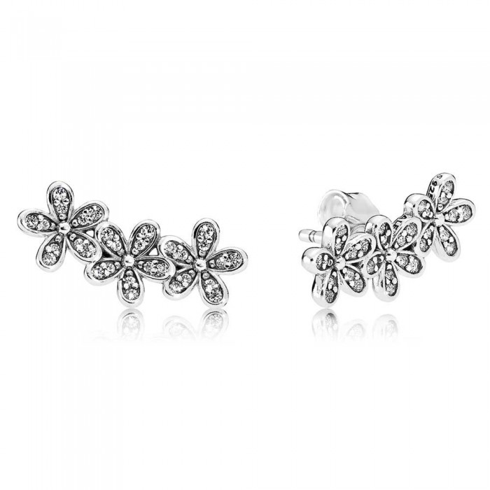 Pandora Earring Dazzling Daisy Cluster Floral Stud 925 Silver