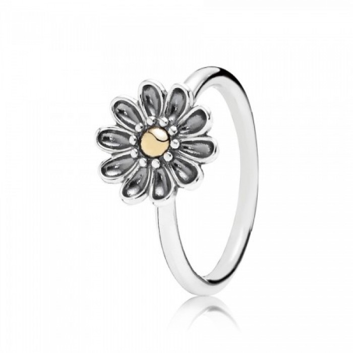 Pandora Ring Daisy Floral Gold