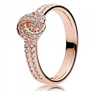 Pandora Ring Love Knot Rose Gold