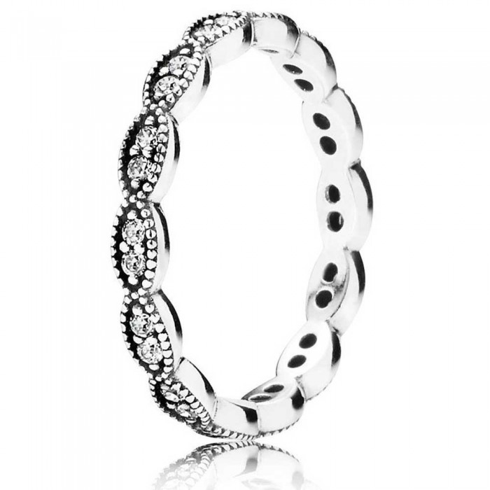 Pandora Ring Oval Leaves Band